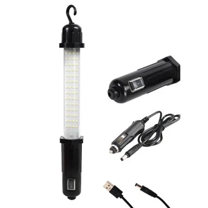 Luz de trabajo inalámbrica recargable lámpara de inspección antorcha 60 LED + cargador USB - Imagen 1 de 12