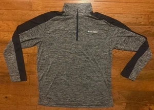 NCAA Eishockey 1/4 Zip Pullover grau navy XL bestickt langarm - Bild 1 von 4