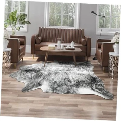  Alfombra Western Decor Piel Sintética Piel de Vaca, 4 x 3 Pies Piel de Animal Premium Piel de Vaca  Foto 1 de 4