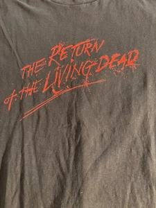 Camiseta de colección The Return of the Living Dead Film Crew 1984 MEGA RARA horror L - Imagen 1 de 4