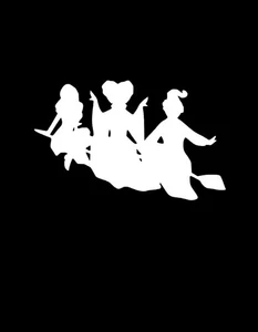 Hokuspokus Halloween Sanderson Sisters Vinyl Aufkleber maßgeschneidert Auto Fenster Aufkleber - Bild 1 von 6