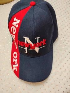 NEW YORK MÜTZE ROT WEISS BLAU VERSTELLBAR - Bild 1 von 3