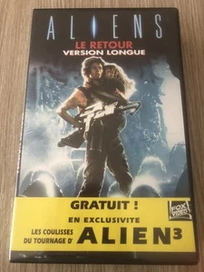 VHS VIDEO CASSETTE FILM ALIENS LE RETOUR LONG VERSION FRENCH HORROR RARE - Picture 1 of 3