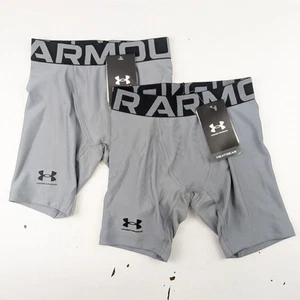 Under Armour Gray Fitted Heatgear Shorts/Underwear - Youth XS - Picture 1 of 5