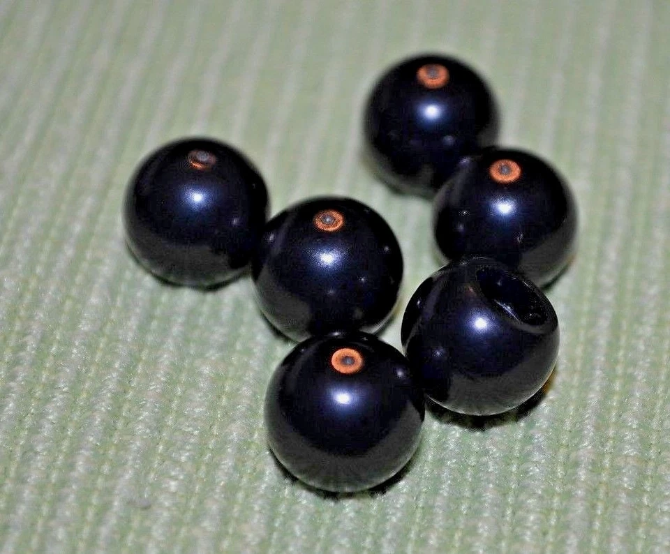 (6) 1x1 Black #1 Ball End Cap w/ "+" Insert Hole Beam ~ Technic ~ Lego ~ NEW - Image 1 of 1