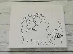 Tommy Chong Signed Autographed 8X10 White Canvas Sketch Drawing PROOF a - Picture 1 of 3