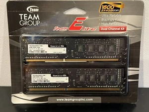 Team Group Elite DDR3 8GB Kit (2x4GB) 1600MHz (PC3-12800) Memory Dual Channel - Picture 1 of 2