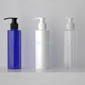Bomba de loción de viaje de plástico vacío de 200 ml botella gel aceite champú emulsión cosmética - Imagen 1 de 11