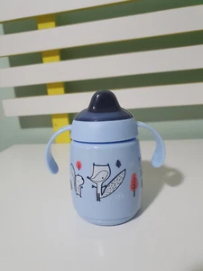 TOMMEE TIPPEE DRINKING CUP SIPPY CUP BLUE WITH FOX SQUIRELL - Picture 1 of 6