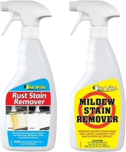 StarBrite Mildew & Rust Stain Remover Combo 22oz each Spray Bottle Cleans Stains - Picture 1 of 7