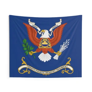 Indoor Wall Tapestries - 24th Infantry Regiment - Semper Paratus - Picture 1 of 2