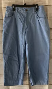 Pre Owned Women’s Eddie Bauer Capri Jeans Pants Size 8 Petite Classic Style - Picture 1 of 12