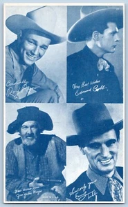 1940's Western Arcade Card Roy Rogers, Gabby Hayes, Ernest Tubb, Edward Cobb - Picture 1 of 2