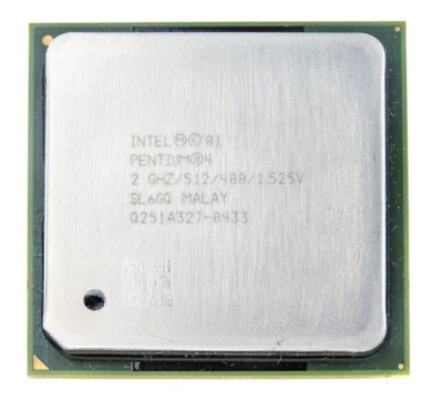 Procesador Intel 2 GHZ Pentium 4 P4 Socket 478 CPU SL6GQ SL5ZT 512k 400FSB SL5YR Foto 1 de 4