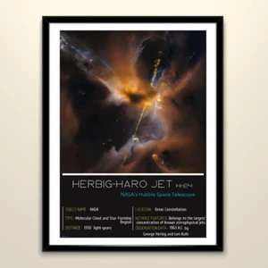 Printable Poster of Real Astrophotography (HERBIG-HARO Jet HH24) NASA's Hubble - Picture 1 of 7