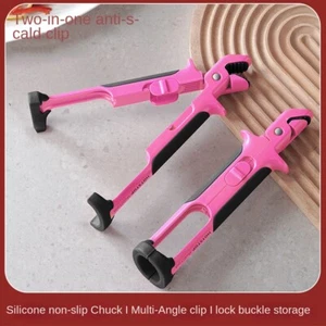 Non-slip Anti-scald Gripper Clip 2 IN 1 Dish Lifter Clips Steamers Oven - Picture 1 of 12