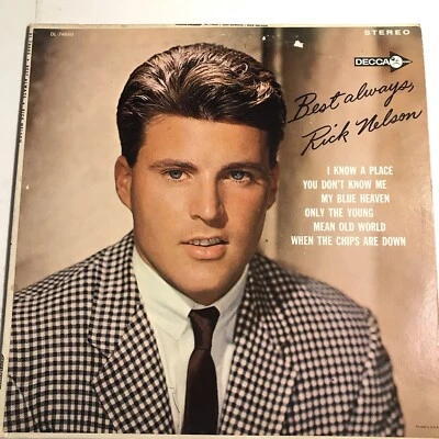 Ricky Nelson Vinyl Lp “Best Always” DECCA DL74660 33rpm Record Album 12” Vintage - Image 1 of 4
