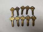 Lot of 10 Vintage Independent Lock Co/ILCO CO-5 Key Blanks, 5-Pin, Uncut USA