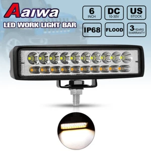 6 inch 60W 20LED 12V Work Light Flood Beam Driving Fog Lamp Bar Car SUV Off-road - Picture 1 of 12