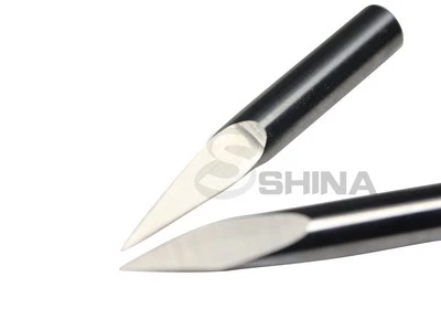 5x 30° 1/8" 3.175mm SHD 0.1mm CED Carbide Pyramid Engraving Bit CNC Router Tool - image 1 of 4