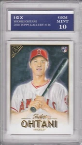 SHOHEI OHTANI ROOKIE CARD 2018 Topps Gallery ANGELS BASEBALL $$ RC GEM MINT 10!! - Picture 1 of 1