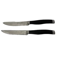 Pampered Chef Set Of 2 German Cr Mo V Steel Knives 5" Blade 9" Long - Picture 1 of 8