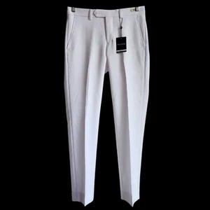 Pantalones de vestir blancos 30x30 Jos A Bank calce ajustado para hombre nuevos pantalones de poliéster 3YFY30010 - Imagen 1 de 24
