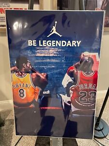 Michael Air Jordan Kobe Bryant Poster Print 24x36 Inches NEW Be Legendary 