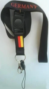 Dragonne Tour de Cou GERMANY pour Téléphone, MP3, Caméra, App. Photo, Clés, ... - Photo 1 sur 1