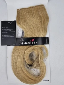 100% Remy Human Hair Extension Clip-in, 16" #24 Natural Blonde 3/4 Full Head 45g - Picture 1 of 7