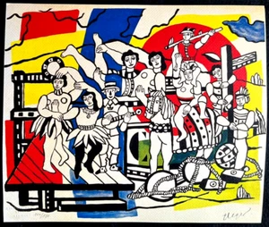 Fernand Léger Lithograph COA Original Numbered Signature Stamp - Picture 1 of 13