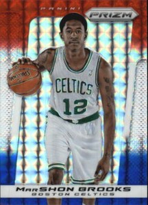 2013-14 Panini Prizm Prizms Red White and Blue Mosaic #181 MarShon Brooks