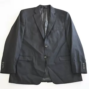 Lauren Ralph Lauren 46R Black 100% Wool Mens Blazer Suit Jacket Sport Coat - Picture 1 of 24