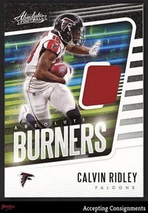 2020 Absolute Absolute Burners Jerseys #15 Calvin Ridley JERSEY RELIC FALCONS - Picture 1 of 2
