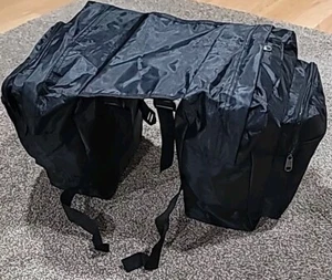 Bicycle Pannier Storage Bag Rear Rack Bike Saddle Bag Lot Of 2 - Picture 1 of 8