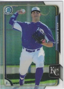 2015 Bowman Chrome Kyle Zimmer Kansas City Royals Refraktor # 81  - Bild 1 von 2