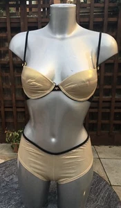 ❤️ PRICE REDUCED ❤️Wholesale 65 Gold Black Bra And Knickers Set Now £150.00 - Picture 1 of 5