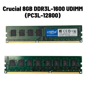 RAM Crucial 8 Go DDR3L-1600 UDIMM (PC3L-12800) 1,35V CL11 Non-ECC 240-Pin **PC - Picture 1 of 1