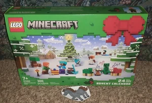NEW LEGO MINECRAFT 300 PIECE 2025 ADVENT CALENDAR BUILDING SET 21280 IN HAND - Picture 1 of 2