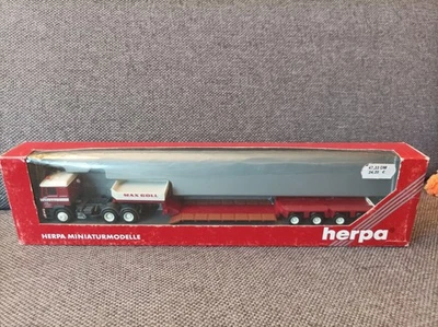 Herpa H0 1:87 in OVP - 146814 MAN F 2000 Evo Tieflade-Sattelzug "Max Goll" - Bild 1 von 4