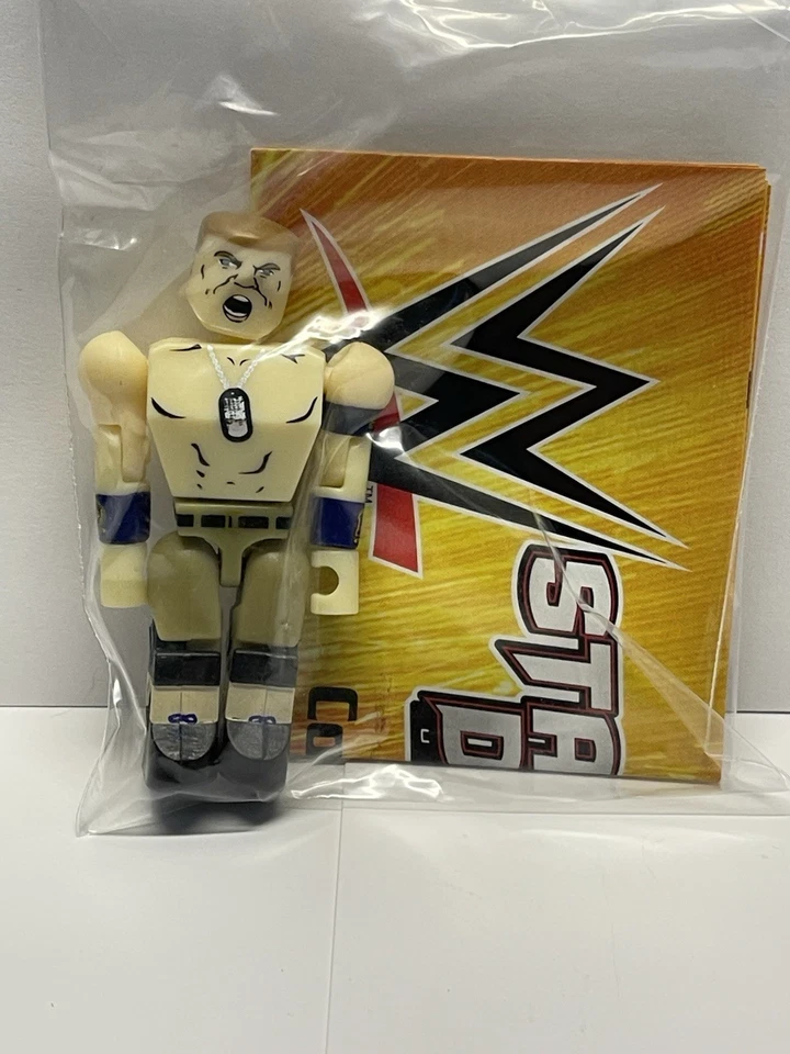 Figura Construible John Cena WWE Stackdown Serie 1 por C3 Toys Figura 2" Retirada Foto 1 de 1