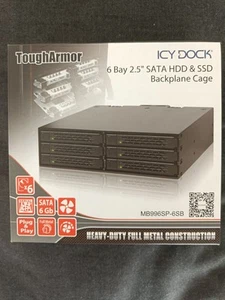 Icy Dock Tough Armor MB996SP-6SB | 6-fach2.5" SATA Wechselrahmen | NEU! - Photo 1/3