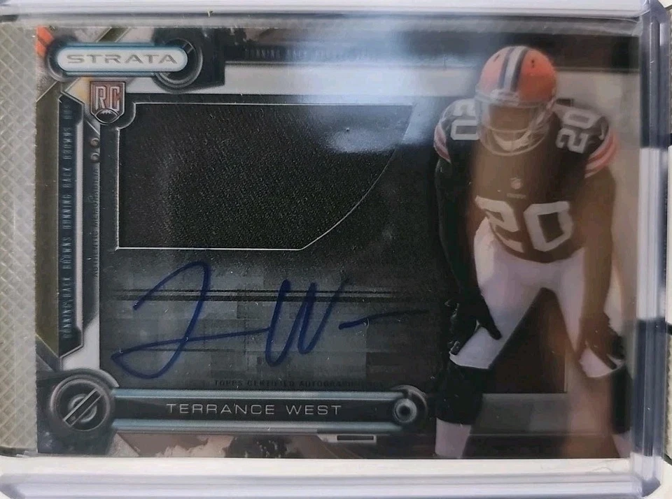 2014 TOPPS Strata TERRANCE WEST CLEAR CUT AUTOGRAPH Jumbo Patch ROOKIE - Image 1 of 2