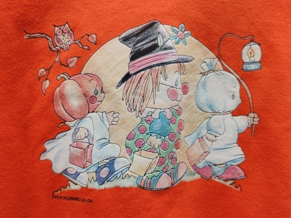 ¿De colección? Sudadera de Halloween naranja para niños XCVI Wildside LA, CA ~ Jerzees ~ LG 14-16 ~ Uni Foto 1 de 4