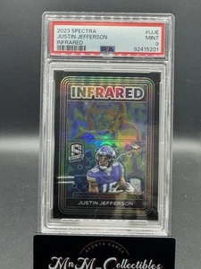 2023 Panini Spectra Infrared /99 #I-JJE Justin Jefferson Vikings PSA 9 - Foto 1 di 2