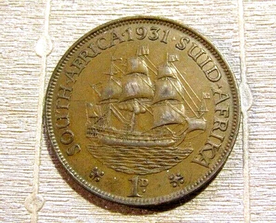South Africa 1931 1 Penny Bronze Coin - Image 1 of 4