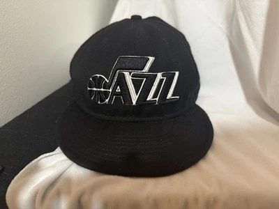 New Era 9Fifty Utah Jazz All Black Adjustable Snapback Blackout Hat Cap OSFA NBA - Image 1 of 4