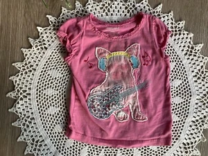 Baby Chihuahua Patch T-Shirt Size 18 Months Pink Short Sleeve Miniville - Picture 1 of 6