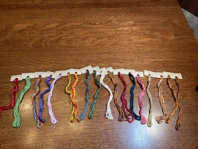 Weeks Dye Works Sampler Threads Hand Dyed lot of 18 Cross Stitch Needlepoint - Image 1 of 4