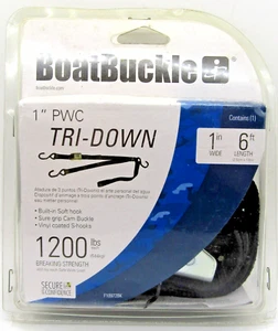 NUEVO BoatBuckle F10972BK 1" PWC Tri-Down - Imagen 1 de 2